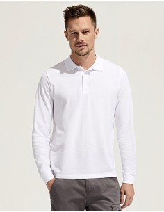 S-03983-Unisex Long Sleeve Polycotton Polo Shirt 2